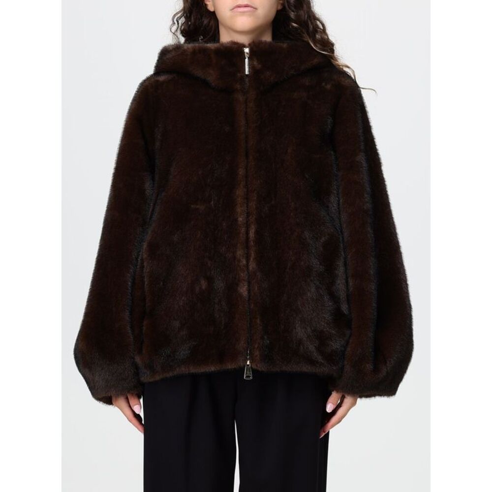 Simona Corsellini Women Simona Corsellini Short Hooded Faux-Fur Jacket